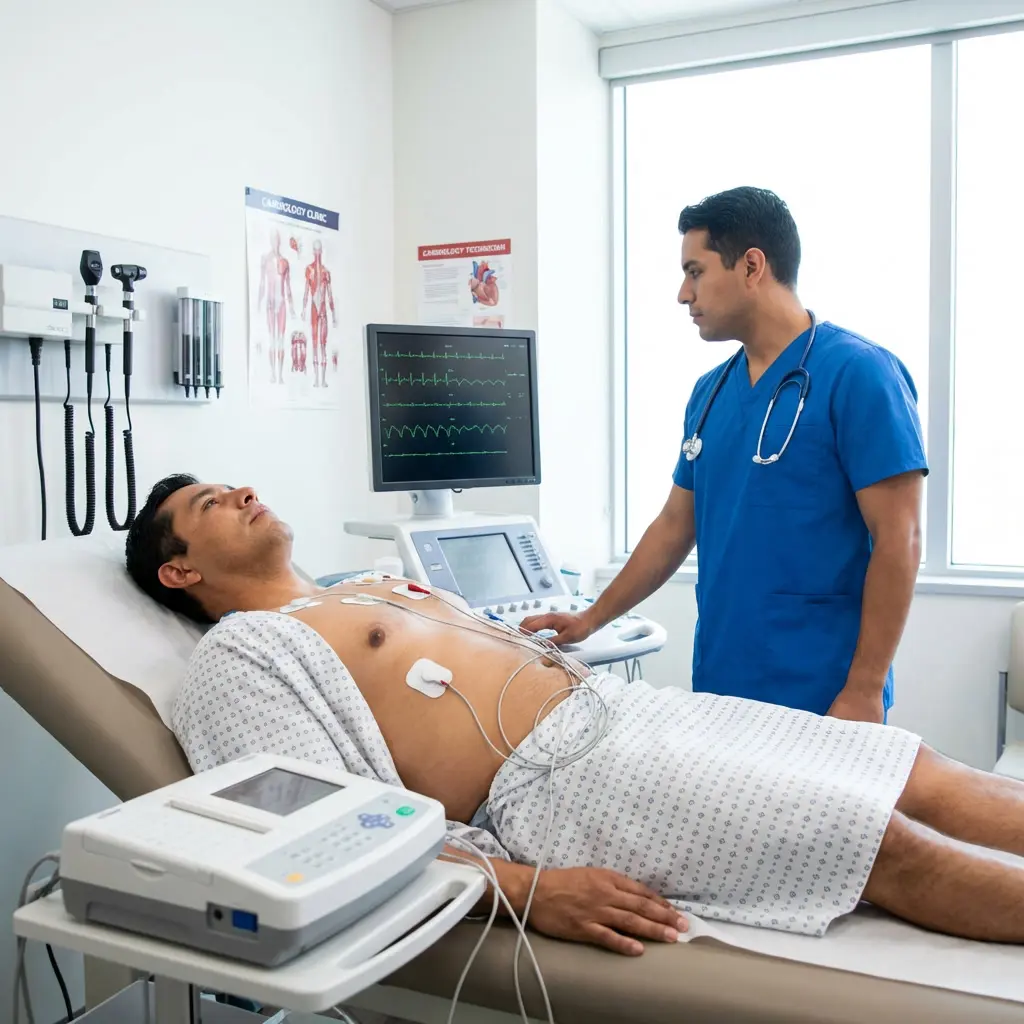 Electrocardiograma clinica hispana houston