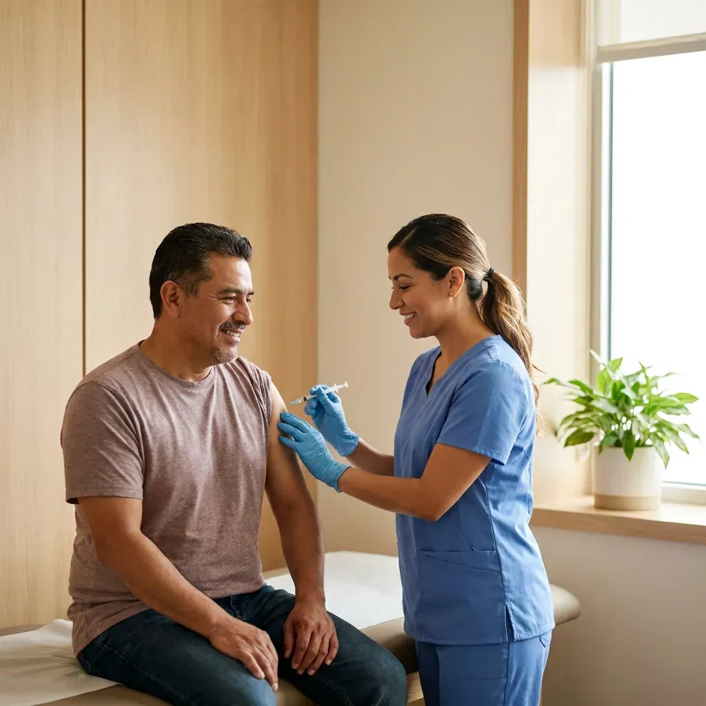 Vacuna contra la Gripe (Flu Shot) y Tétanos en Houston - Clínica Hispana Nueva Salud Gessner, Houston TX